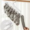 5pcs Pants Clip 8 Clips Socks Drying Rack Non-Slip Plastic Drying Clips Windproof Multi-Function Underwear Drying Household
