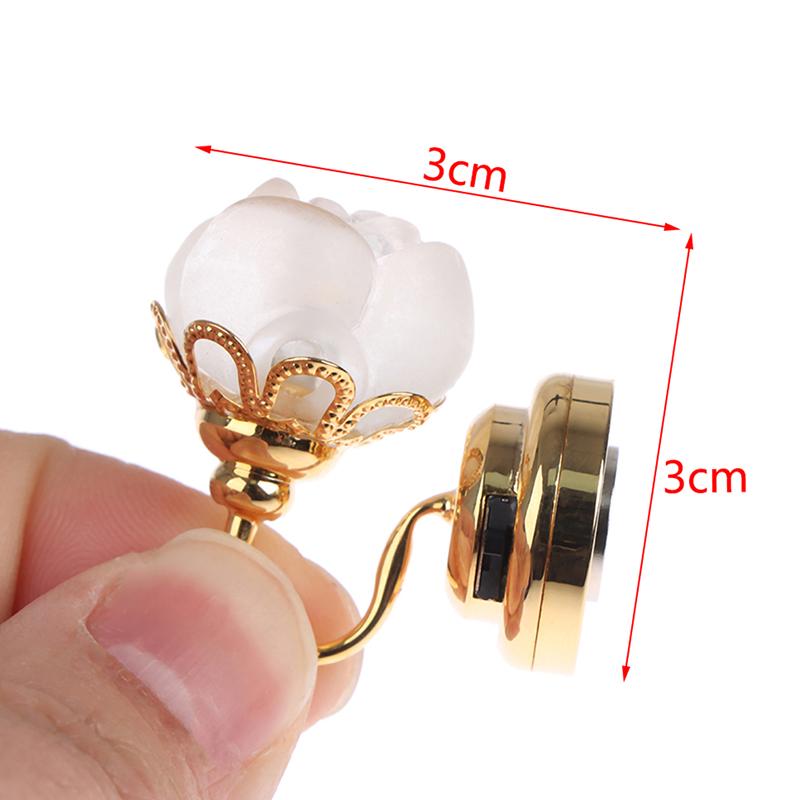 Doll House Model Mini Lighting Led Electronic Frosted Rose Wall Light