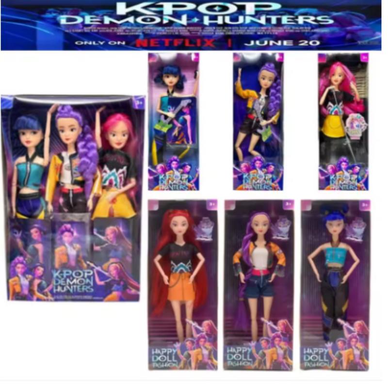 && Куклы Игрушки Kpop Охотники на демонов Экшн-фигурка Игрушка Руми Мира Зои Красивая Принцесса Куклы Малышки Пластиковая DIY Игрушка для Девочек