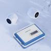 Cassette To MP3 Bluetooth Cassette Player with Wired LED Clear Auto Portable Cassette Player for Home and Travel Converter, Earphones, Indicator,