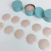 Unisex Silicone Nipple Patch Tin Case Set, 10 Round Cases Provided