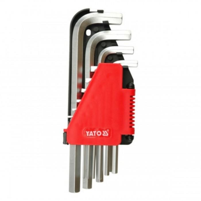 Yato Chrome Vanadium Steel Hex Key Set (Pack of 10)