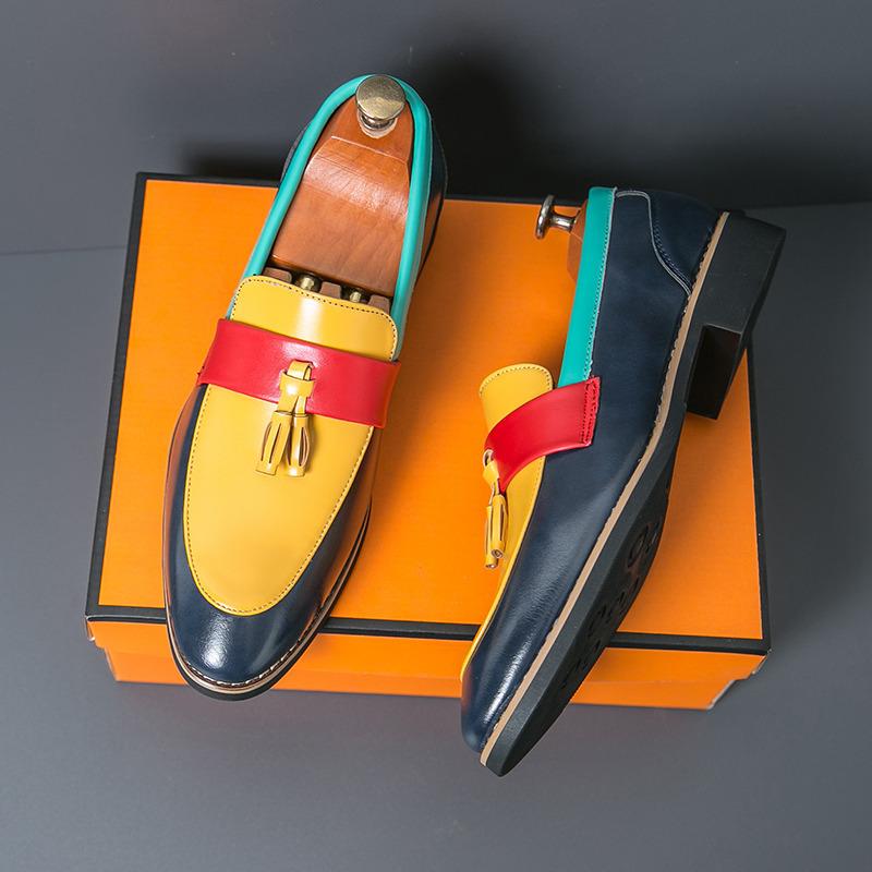 British Style Fashion Wedding Shoes for Men Pointed Toe Leather Dress Shoes Size 38-48 Luxury Shoes Men Zapatos De Vestir Hombre