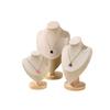 1PC Portrait Model Jewelry Stand Dresser and Window Beige Green Necklaces Portrait Necklace Holder Gift 2 Colors