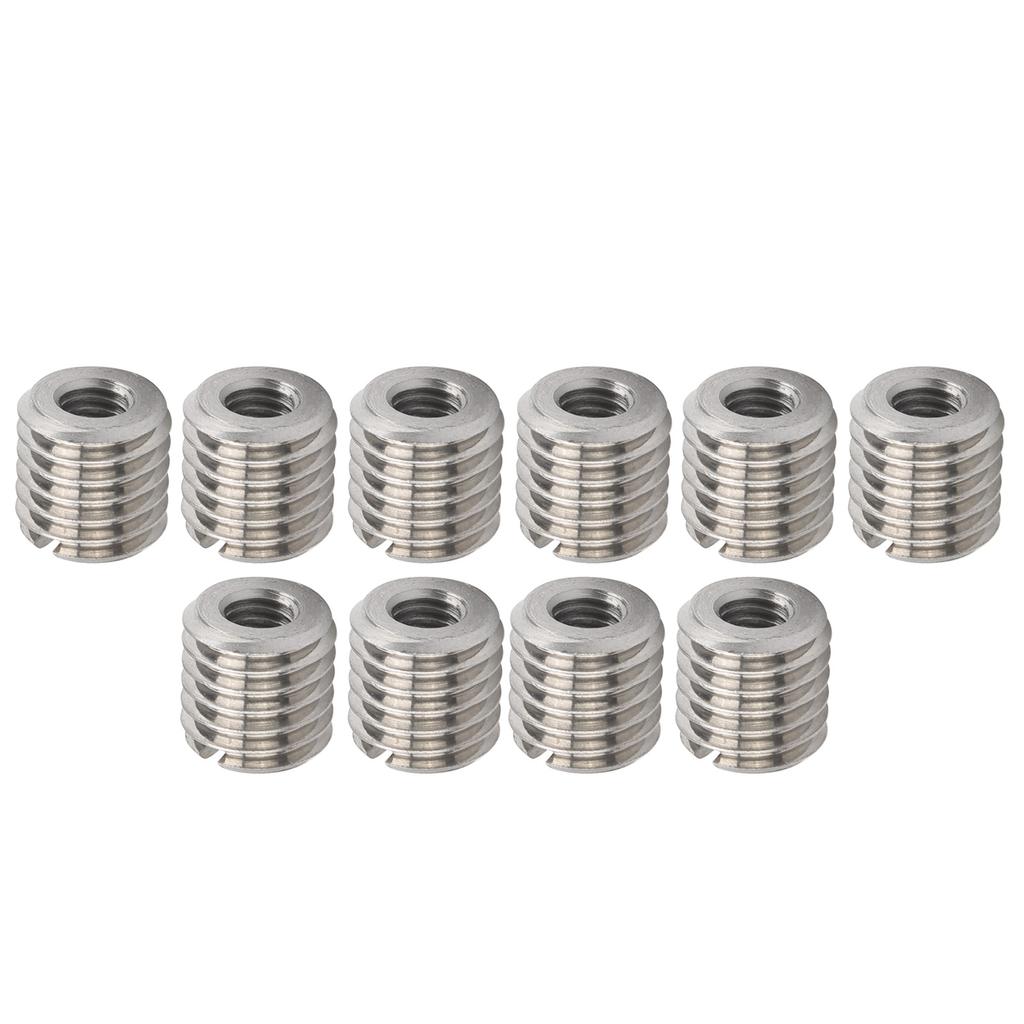 10Pcs Thread Inserts Male Female Reducing Nut Stainless Steel Repair Tool Hardware Fastener