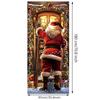 Background Christmas Door Cover Door Hanging Fabric Flag Cute Door Banner  Christmas