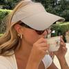 Летняя шляпа от солнца Защита от УФ-лучей Кепки-козырьки Быстросохнущая шляпа Шляпа с открытым верхом