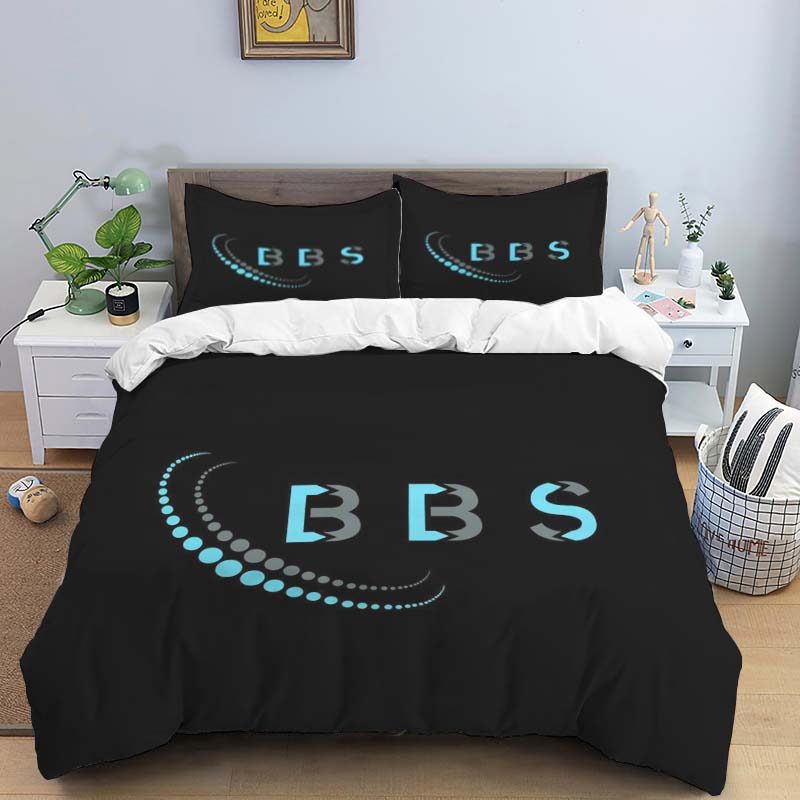 High-definition graphic printB-BBS-S-Style Wheel Rim Print Bedding Set (Duvet Cover & Pillowcases)  Bedroom Decor  Single/Double