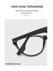 INS Style Cat-Eye TR Frame Glasses: Fit for Prescription, Anti-Blue Light, Large Face Slimming CP9