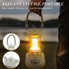 VN Retro Handle Camping Lantern Rechargeable Dimmable LED Vintage Lanterns Battery Powered Waterproof LED Retro Camping Lights