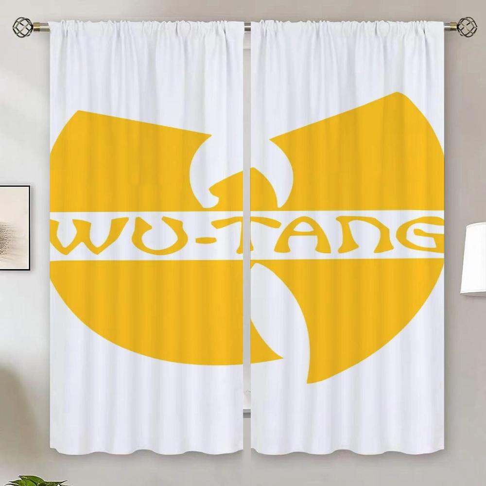 Wu T-tang Clan Elegant Room Curtains for Living Room Modern Home Decoration Blind Blackout Curtain Tiebacks Black Out Curtains