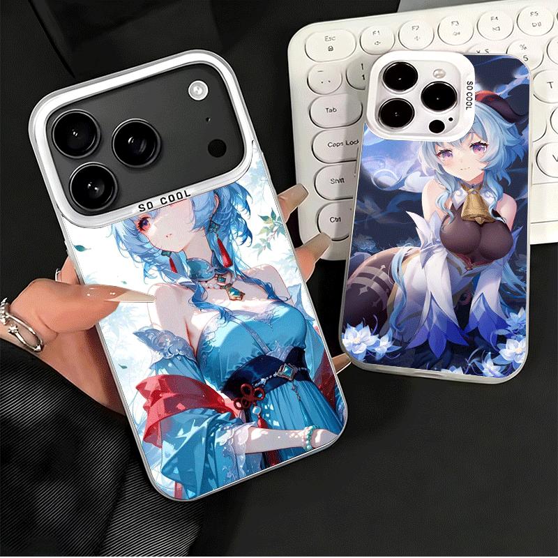 Мягкий чехол для телефона Genshin Impact Гань Юй для iPhone 15 16 17 Pro Max 17Air 16E 14 Plus 13 12 Mini Ударопрочный чехол Задняя панель