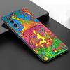 Aesthetic Trippy Mushrooms Black Silicone Phone Case For Samsung Galaxy S23 S21 S20 FE S24 S22 Ultra S10E S10 S9 S8 Plus