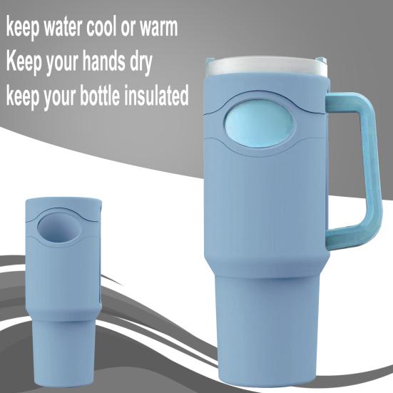 Силиконовый чехол для стакана 40 унций, шумоподавляющий, устойчивый к царапинам, пищевой, без бисфенола А, для путешествий