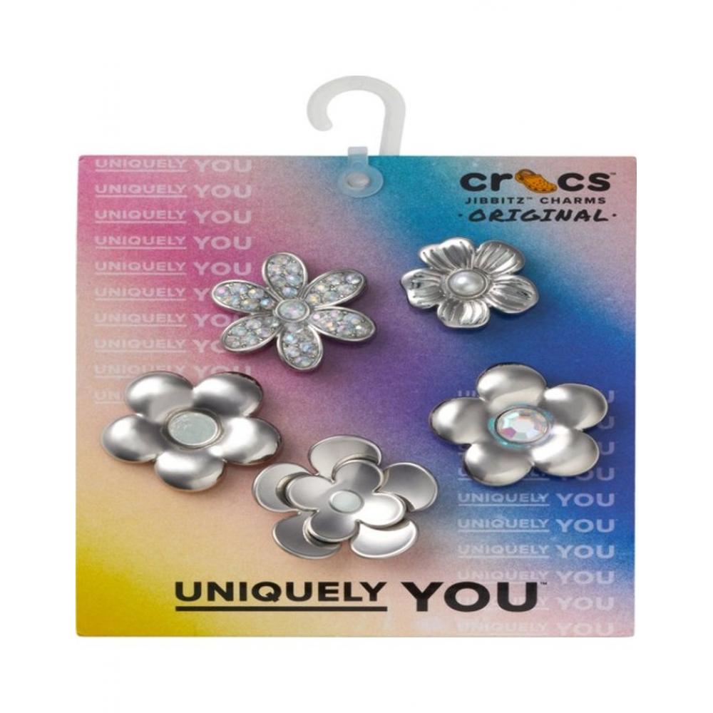 Crocs Серебряный набор цветов 5 Гбитц 10013258