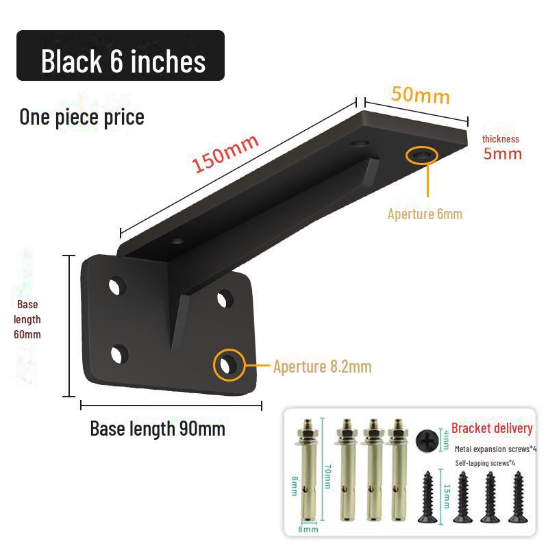 Invisible Wall-Mounted T-Shaped Display Rack