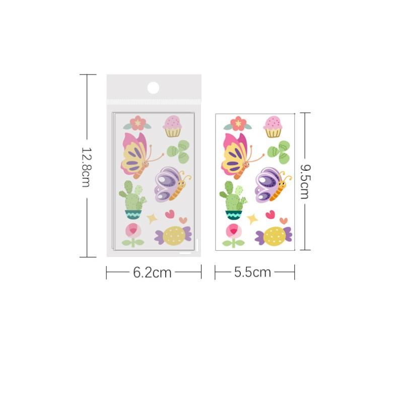 Мультяшный водонепроницаемый детский набор наручных часов INS Tattoo Sticker Little Fresh 10 шт. набор наклеек игрушка милое лицо ручной работы