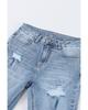 Light Wash Distressed Flare Jeans