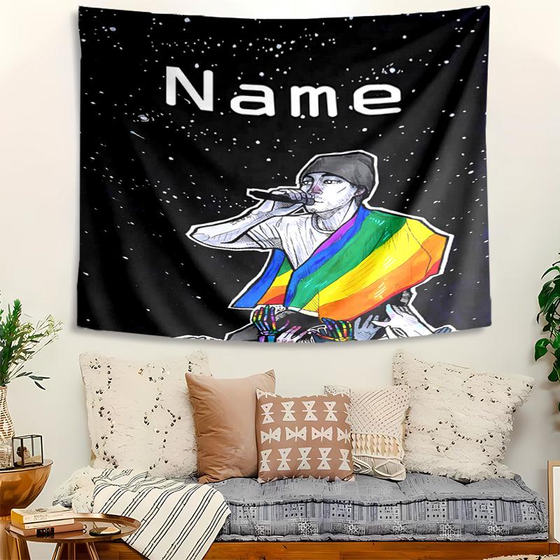Personalized Twenty One Pilots Background Tapestry,Custom Name Birthday Party,Multifunctional Wall Decoration for Home Decor,Various Occasions