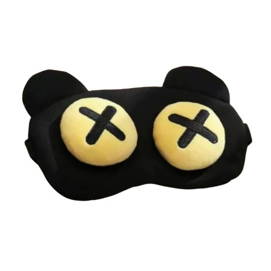 Милая маска для сна Мягкая удобная маска для сна Снимает стресс Усталость Регулируемые ремешки Защита для глаз для путешествий Домашнее использование