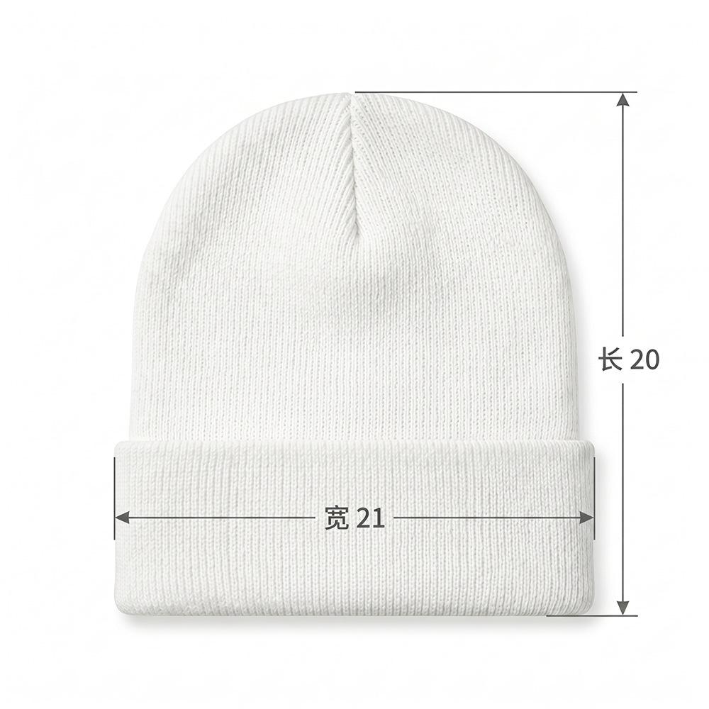 Autumn and winter outdoor warm thickened wool hat European and American light board cold hat men's and women's big head circumference knitted ha