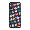 Cartoon Cute Cats Background Phone Case For Oppo Find X5 A53 A52 A9 2020 A54 A15 A95 A16 A76 A74 A12  Reno7 Pro SE Reno6 Z Cover