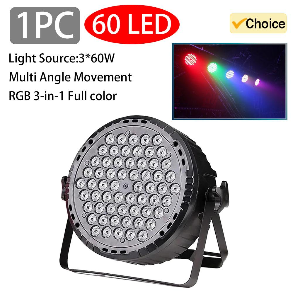 3w*60 led rgb 3 in 1 par light dmx 512 sound control dj party lights wedding disco lights ballroom club projection stage lamp