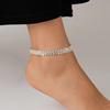 Luxury Rhinestone Irregular Anklet: European & American Sexy, Versatile, Shiny Beach Foot Jewelry