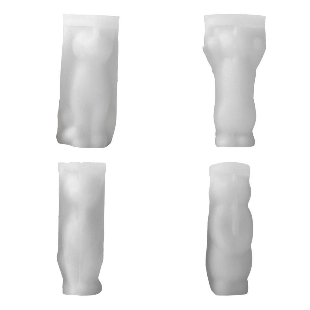 3D Кот Форма Свеча Силиконовая Форма Мыловарение Формы Уникальные Сидящие Коты Силиконовые Формы Для Украшения Мыла Из Смолы