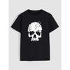 Skull Print Men's Comfy T-shirt, Graphic Tee Men's Summer Outdoor Clothes, Men's Clothing, Tops For Men