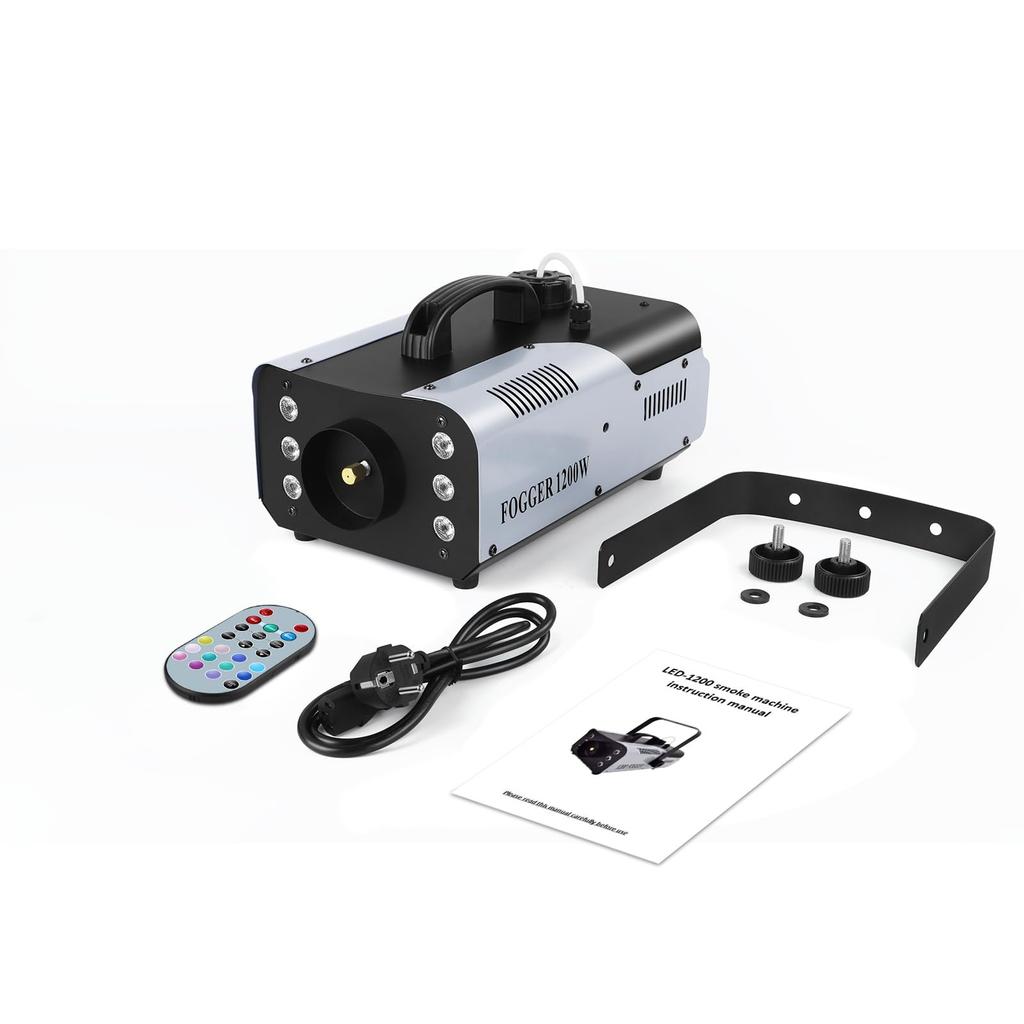 HOLDLAMP 1200 Вт дымовая машина RGB с пультом дистанционного управления 6 шт. RGB высокомощных ламповых бусин дымовая машина 6000CFM дымовая машина светодиодное сценическое освещение сценическое оборудование