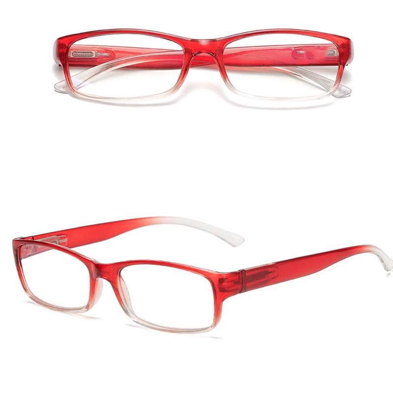 Очки для чтения Прямоугольные Дальнозоркие Полноразмерные Анти-синий свет Газетные Анти-УФ 1 шт родители пожилые Унисекс бусины