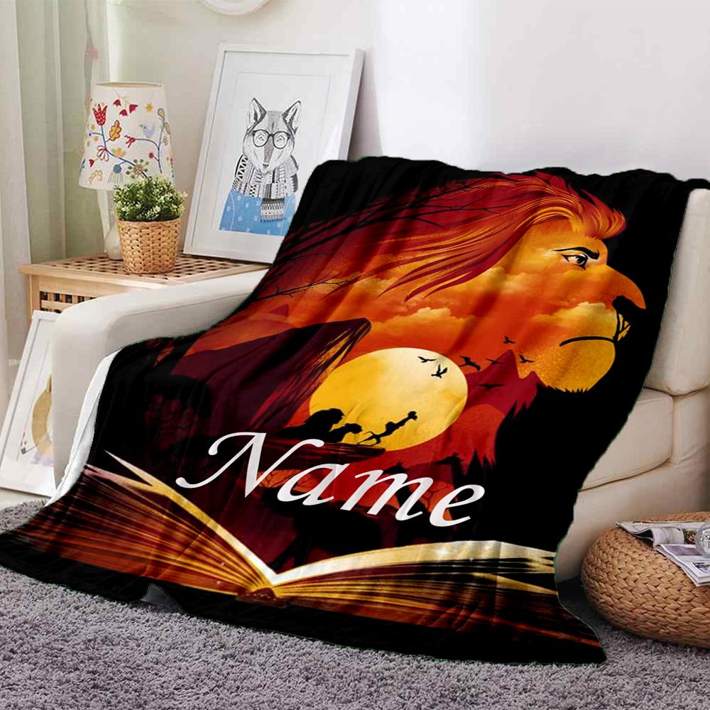Custom Name Love Sky blanket for Couch & Bed, Plush Cozy Fuzzy Blanket Super Soft & Warm Blankets for Fall and Winter. 0908332