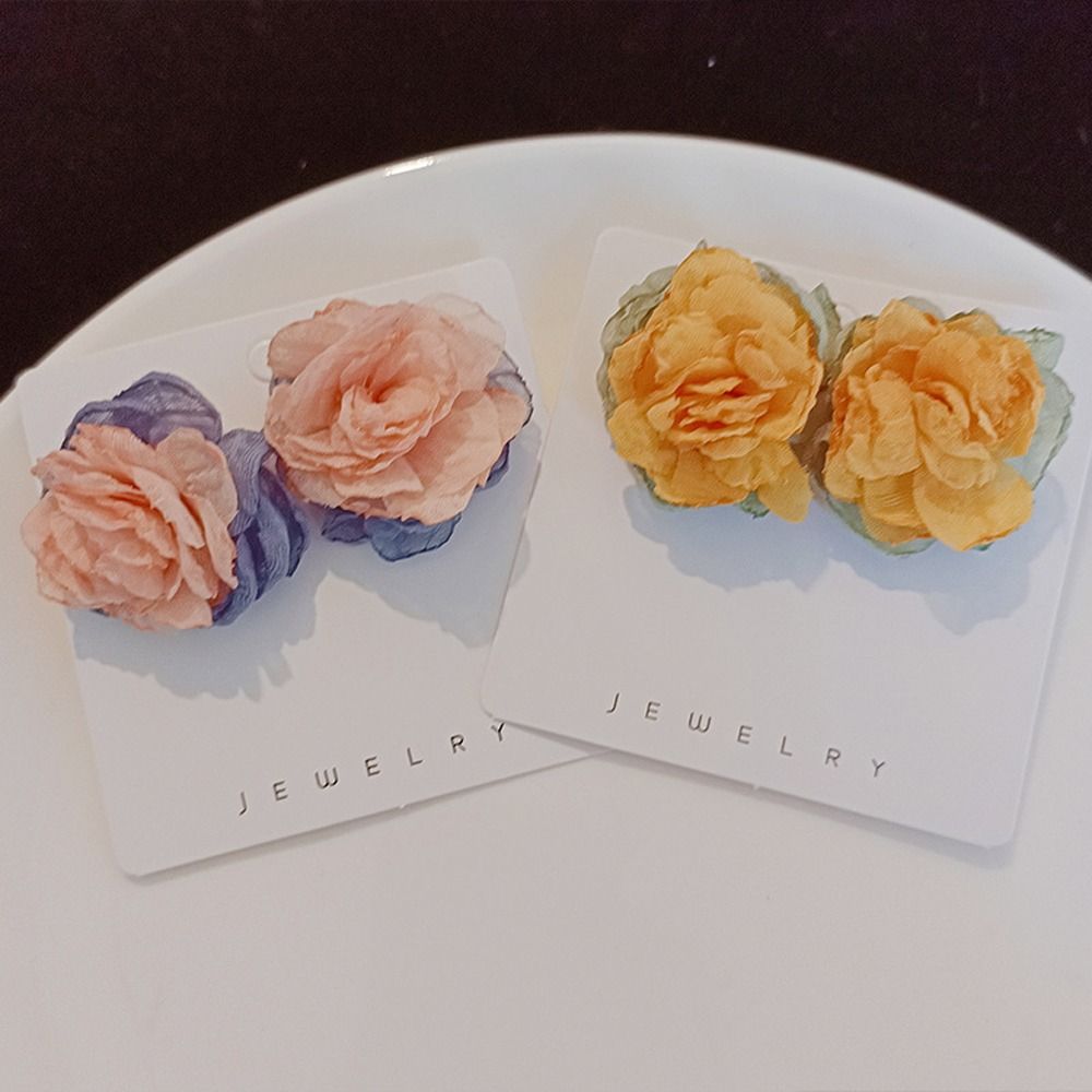 Sweet Trendy Niche Design Korean Style Earrings Ear Studs Women Flowers Earrings Girl Stud Earrings