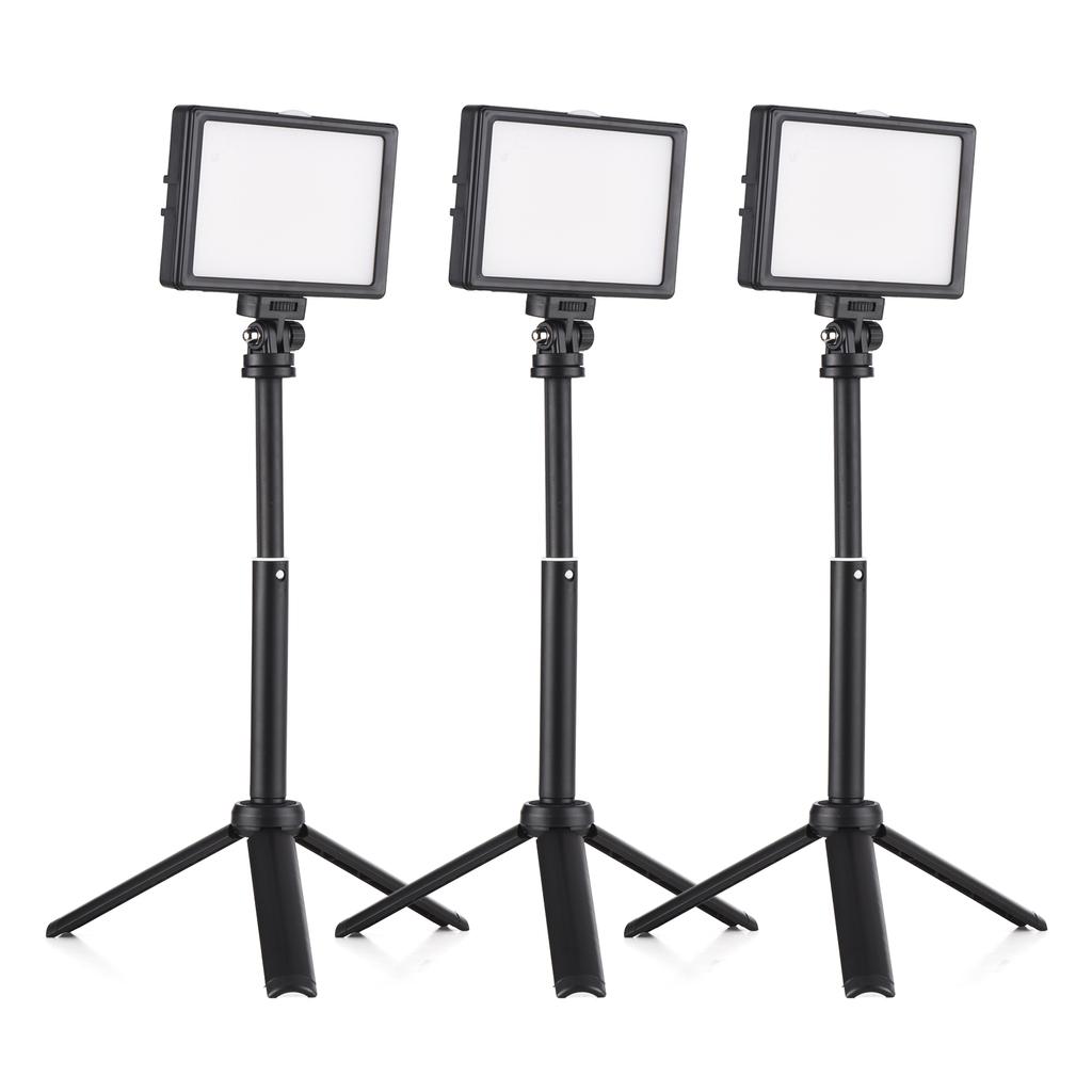 3 упаковки, 15 Вт, набор светодиодных видеоламп, заполняющая лампа для настольной фотографии, двухцветная, с регулируемой температурой