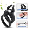 Vibrating Cock Ring for Men Soft Silicone Dual Rings Couples Game Adult Sex Toy Ejaculation Delay Male Penis Ring