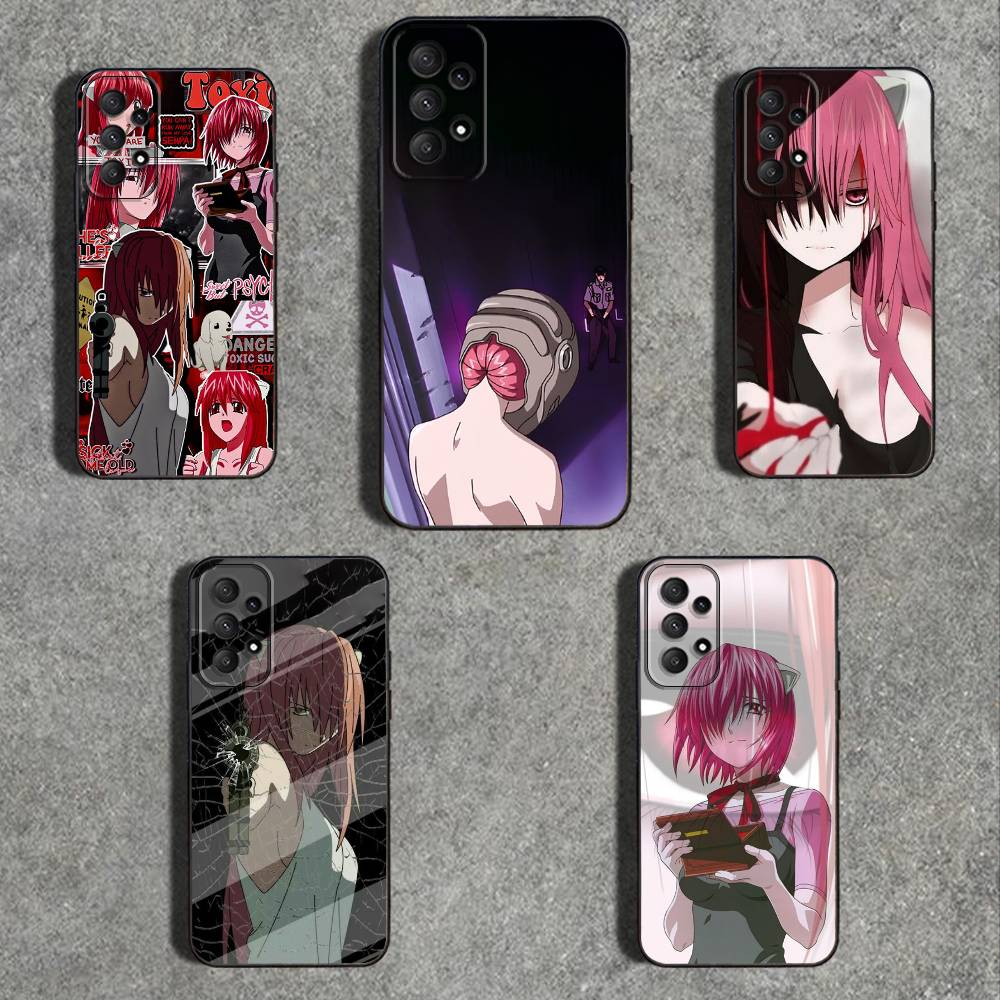 E-Elfen L-Lied Phone Case For Samsung Galaxy A73,31,32,72,41,53,52,71,22,5G,Note,J7,8,9 Soft Black Cover
