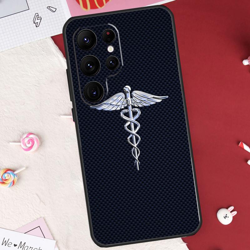Emergency Medical Star of Life Case For Samsung Galaxy S26 Ultra S23 S22 S21 S20 S24 S25 Ultra S10 Plus S25 FE Cover Shell