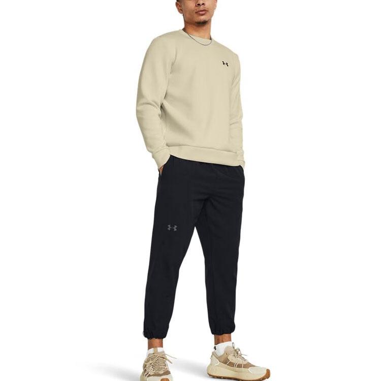 Under Armour Однотонная тренировочная толстовка с круглым вырезом и длинным рукавом, мужская толстовка цвета пыльно-розовый серый 1381688-273