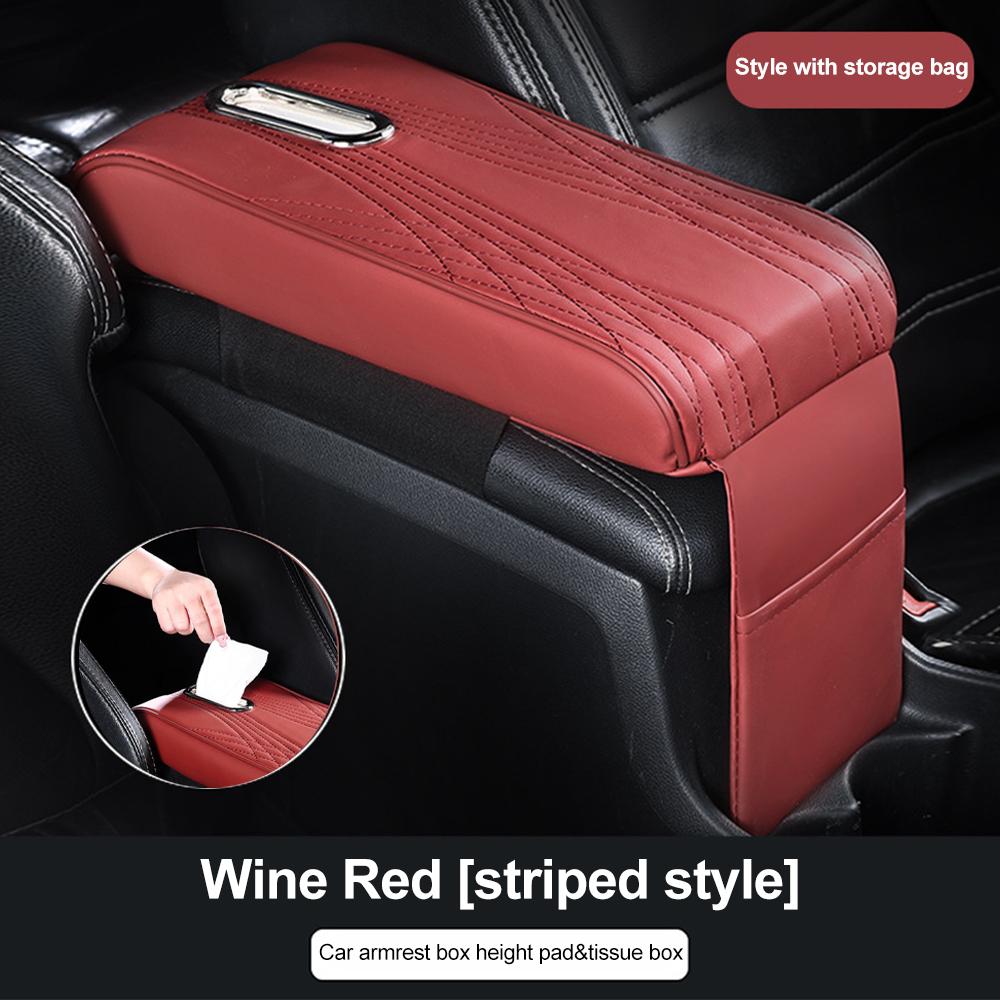 Подушка для автомобильного подлокотника, мягкая губка из искусственной кожи, удлинитель подлокотника, центральная консоль, локоть, держатель для ткани, авто подушка для подлокотника, предметы интерьера