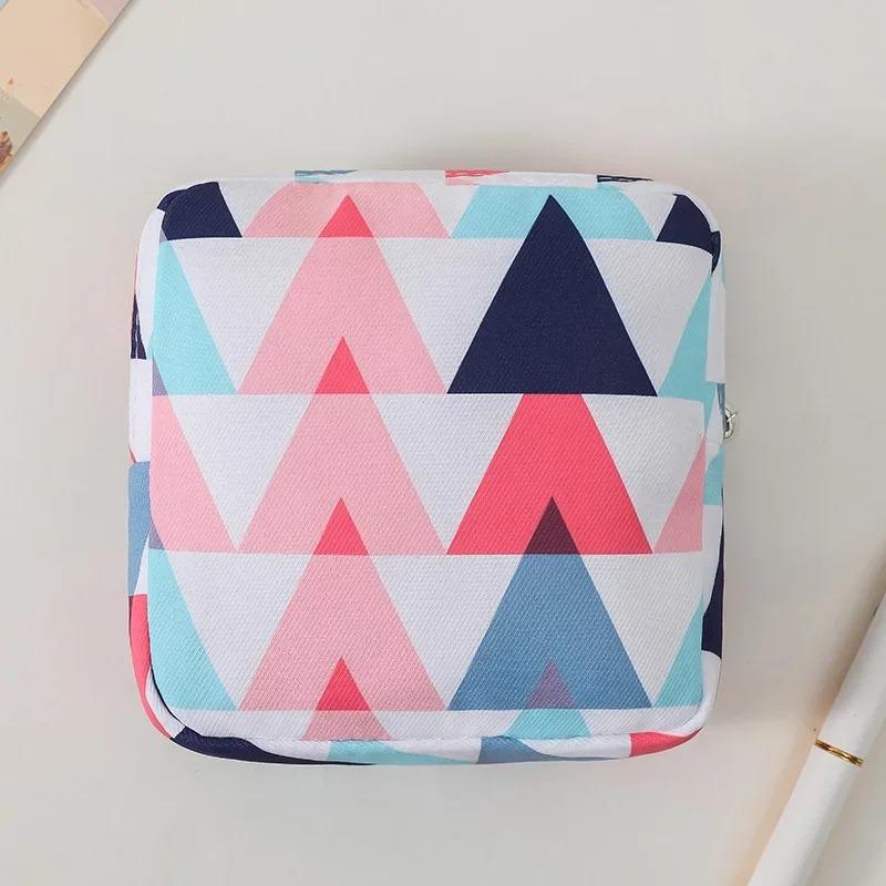 Женщины Девочки Kawaii Салфетка Гигиенические прокладки Сумка-органайзер Косметичка Сумки для тампонов Милые дорожные гаджеты Сумка для хранения помады