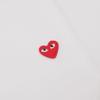 COMME des SMALL RED HEART TEE Длинный рукав БЕЛЫЙ [PLAY GARCONS] Футболка L/S [размер XL]