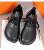 2026 New Women's Comfort Flats - Leather Lace-Up Shoes with Anti-Slip Cushioned Sole, Fall/Winter Casual Shoes for Mothers