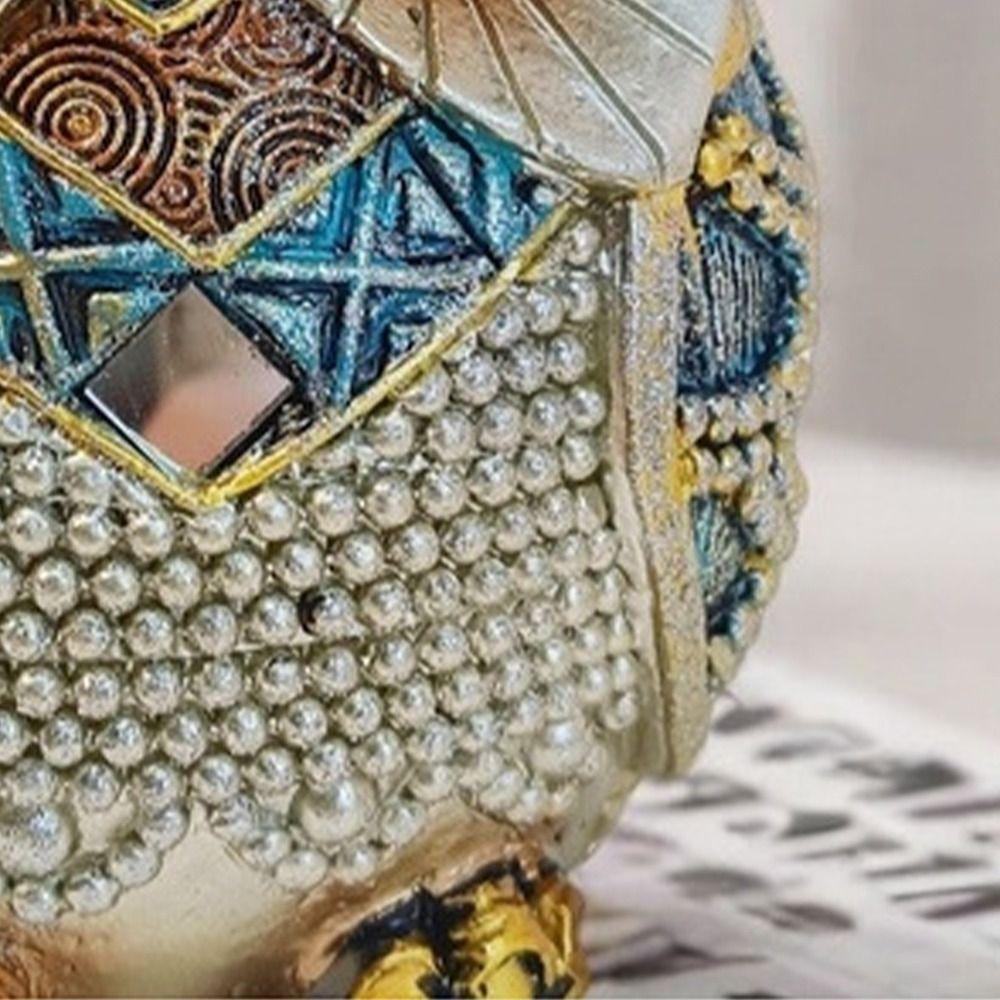 Ретро Статуэтка Животного Роскошная Миниатюрная Фигурка Скульптура Украшение Фойе Сова Орнамент Подарок