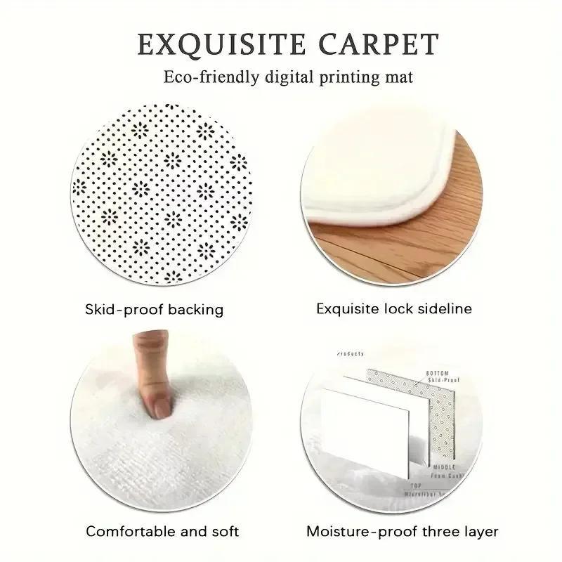 Car Play Mat for Boys and Girls Highway City Traffic-Themed Rugs for Kids Toy Cars Kids Rugs for Playroom Non-Slip Kids Play Rug