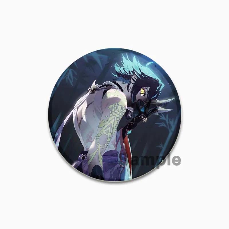 32/44/58mm Genshin Impact Game Badge Cute Cosplay Brooches Handmade Tinplate Lapel Pins for Clothes Backpack Jewelry Hat Accessory