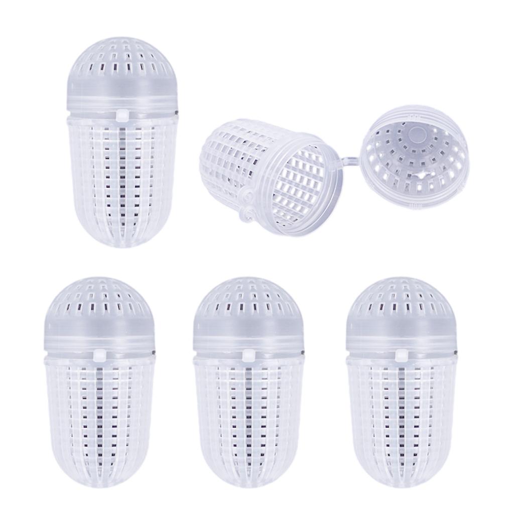 5 шт. рыболовные приманки клетка для рыбных приманок кормушка для корзина держатель пластиковое ведро для приманок плавание кормушка для корзина рыболовный инструмент прочный