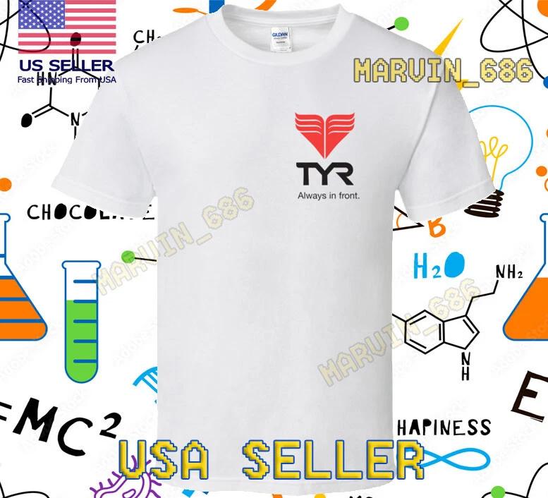 НОВАЯ ФУТБОЛКА TYR ALWAYS IN FRONT ЛОГОТИП ДЛЯ ПЛАВАНИЯ И ГОНОК ФУТБОЛКА СМЕШНАЯ РАЗМЕР S-5XL