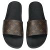 Louis Vuitton Шлепанцы-слайдеры Waterfront Мужские Черный Коричневый 1A3PSB