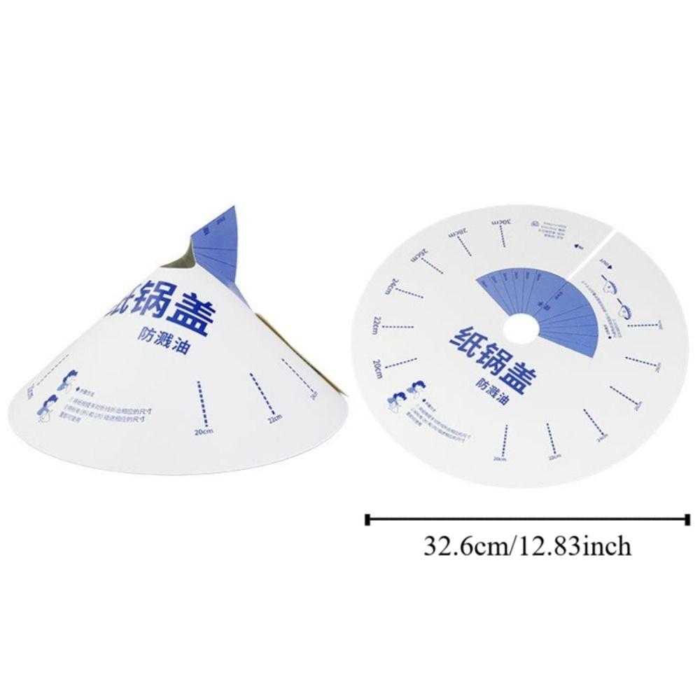 10 шт. Регулируемая бумажная крышка от брызг для микроволновой печи, круглая одноразовая крышка для кастрюли, крышка для походной кастрюли, барбекю